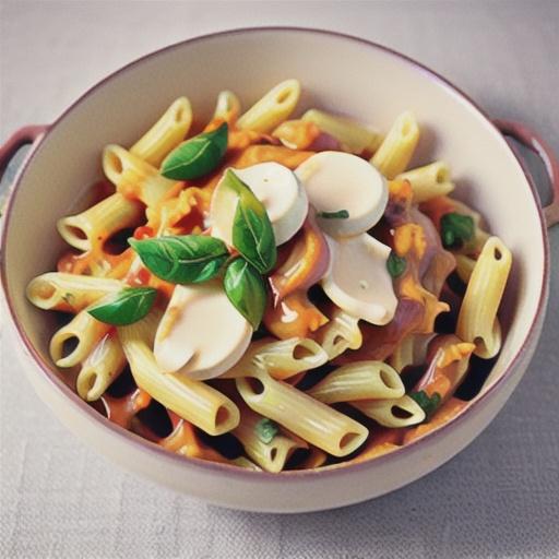 Creamy roast pumpkin and mascarpone fusilli pasta recipe