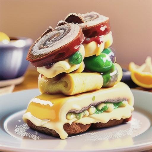 Lemon custard Swiss roll recipe