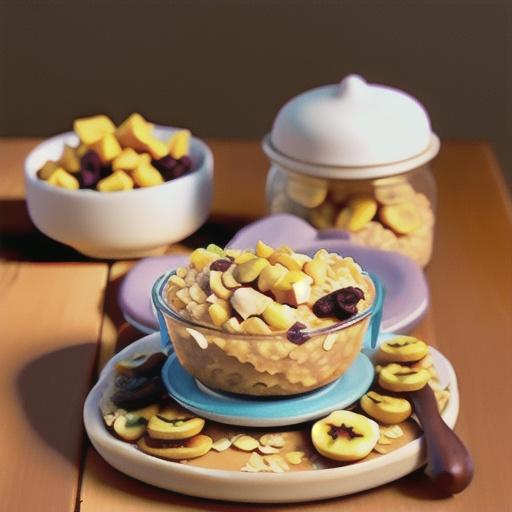 Banana Oatmeal Raisin Pudding