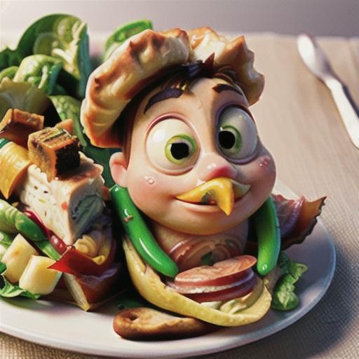 Chicken Caesar Club Salad Pie