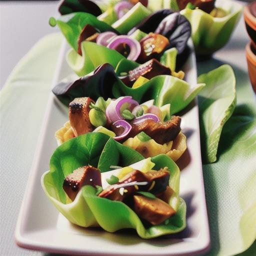 Thai pork lettuce cups with nam jim