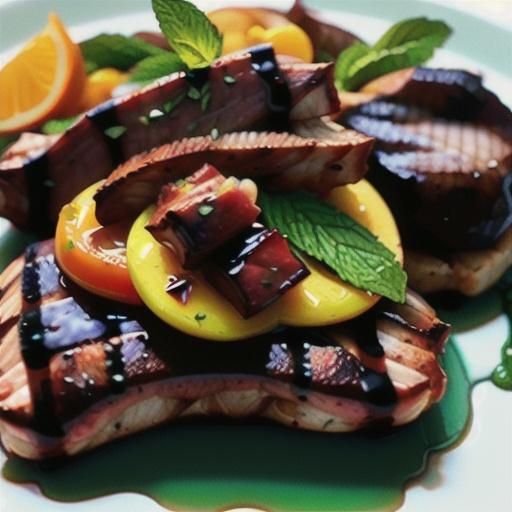 Grilled Lamb Shoulder Chops with Fresh Mint Jelly