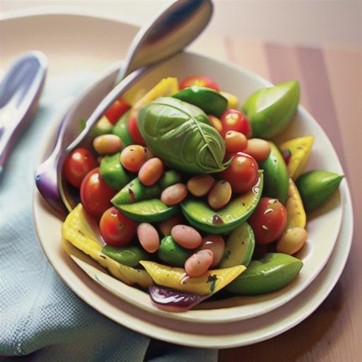 Tomato and butter bean salad