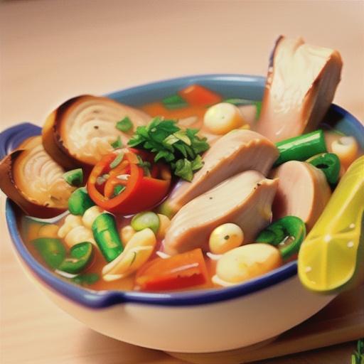 Chicken with Barley Soup