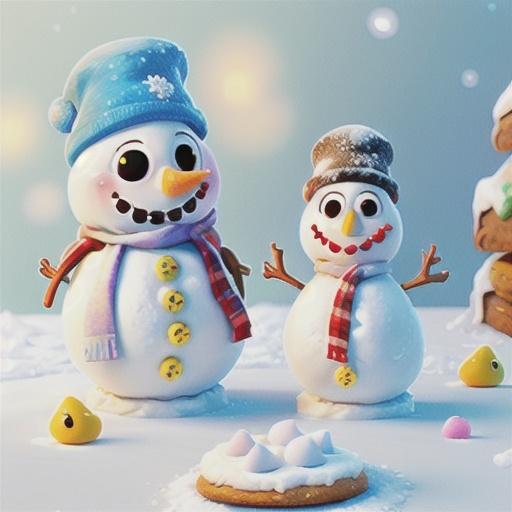 Melting PEEPS® Snowmen Cookies