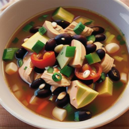 Mexican Shredded Chicken Soup