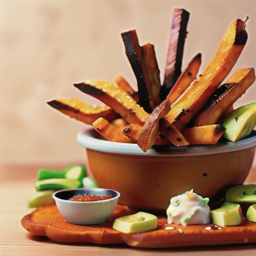 Cajun Sweet Potato Fries with Yogurt Dipping Sauce