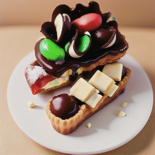 White Chocolate Peppermint Napoleons