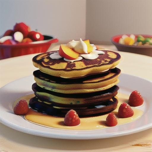 Blue Cornmeal Pancakes