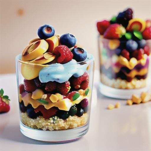 Mixed berry quinoa parfait