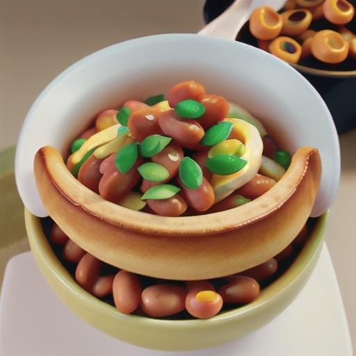 Chipolatas with baked beans