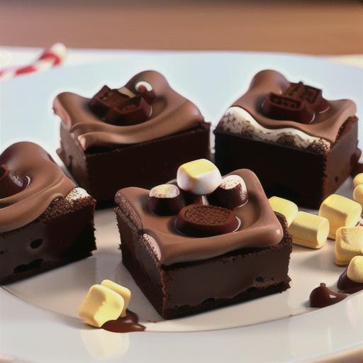 Hot Cocoa Brownies with Marshmallows