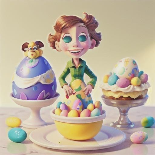 Decorated Easter Egg Sugar Cookies