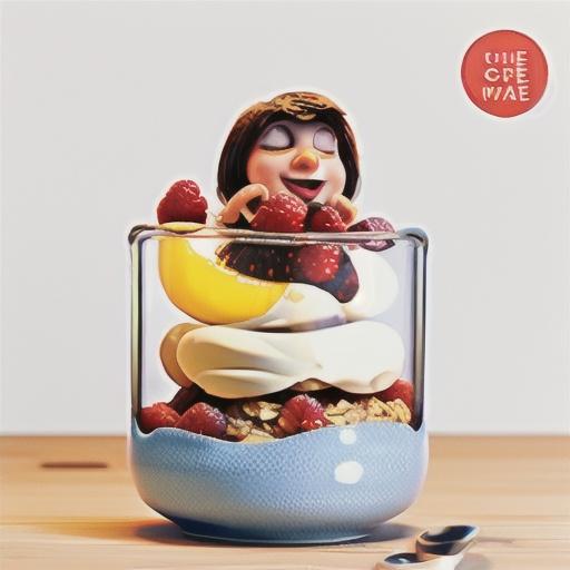 Quick bircher muesli with raspberry sauce