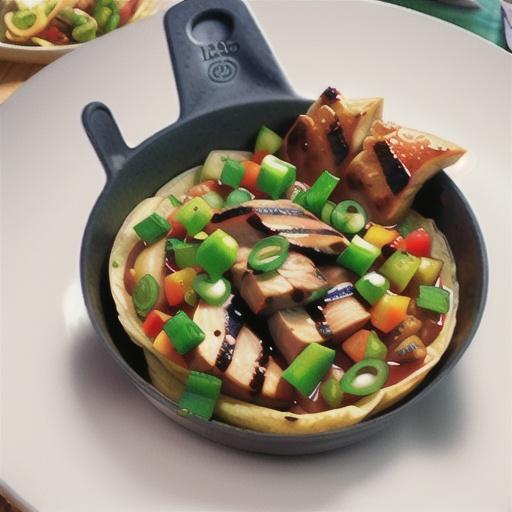 Chargrilled pork with papaya mojo