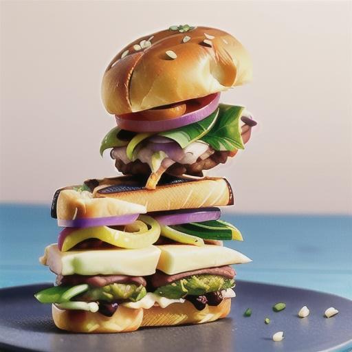 Grilled focaccia sandwiches