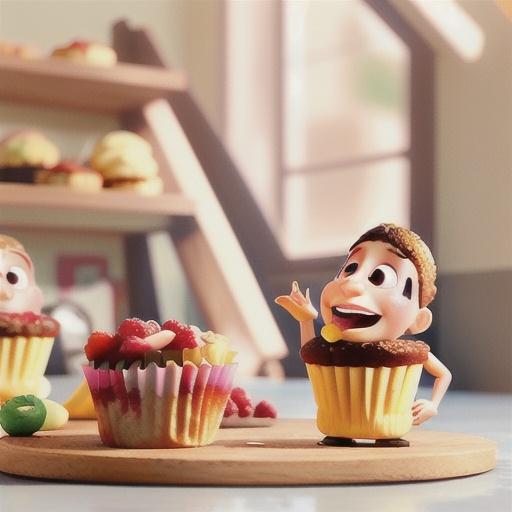 Wholemeal banana and raspberry muffins