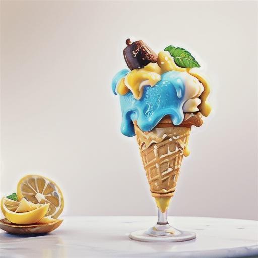 Lemon curd ice cream