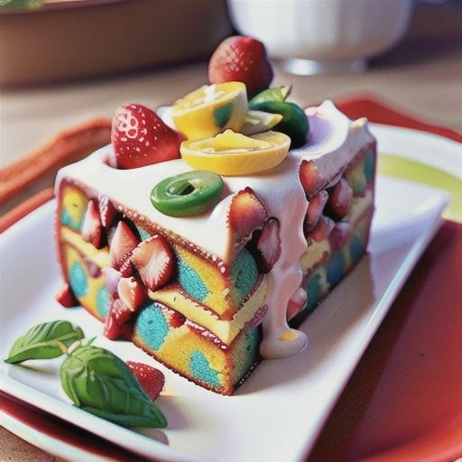 Strawberry Lemonade Yogurt Cake