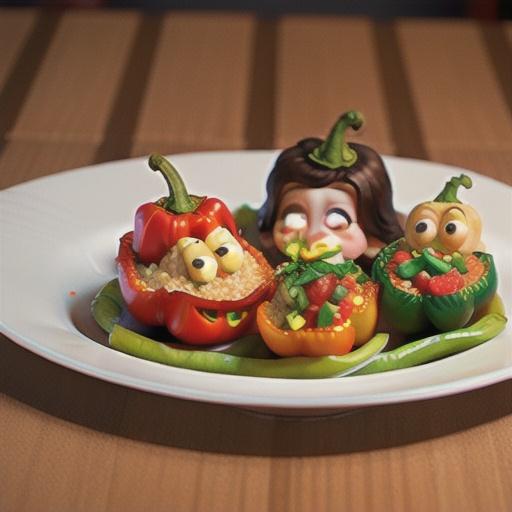 Basmati Rice and Turkey Stuffed Peppers