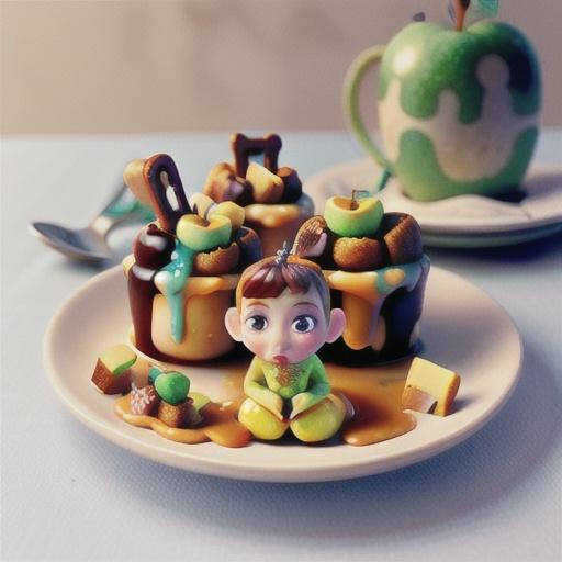 Hot cross bun apple and pear charlottes