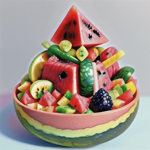 Fruit salad jelly watermelon recipe