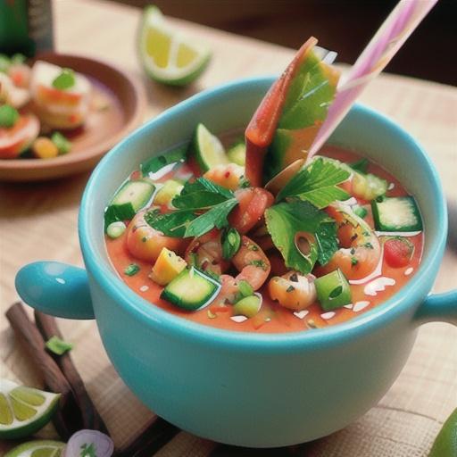 Mexican Gazpacho Shrimp Cocktail