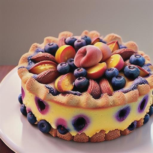 Peach Blueberry Cake