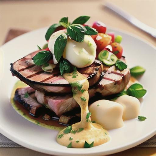 Grilled lamb loin chops