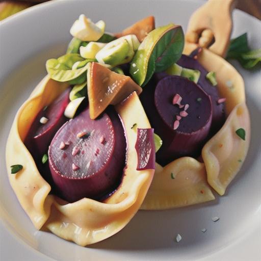 Beet and Goat Cheese Ravioli