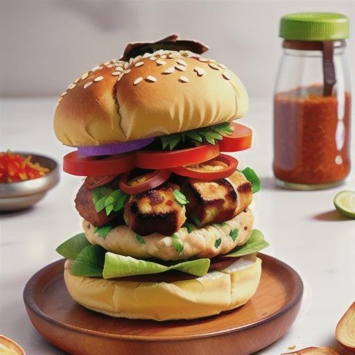 Mexican-style turkey burger