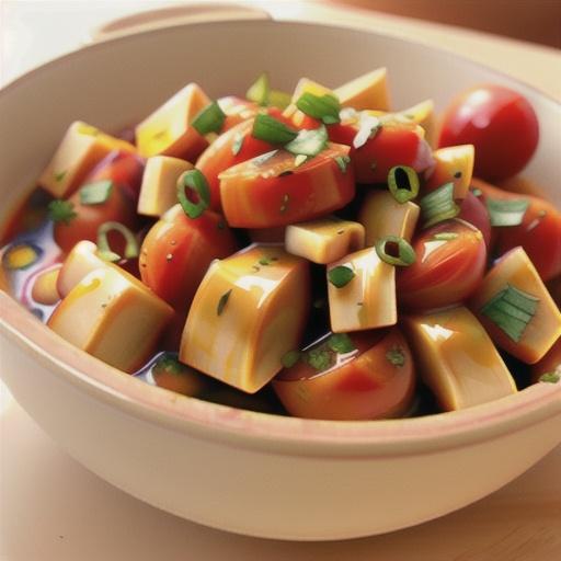 Stewed Tomatoes Spiced with Mustard