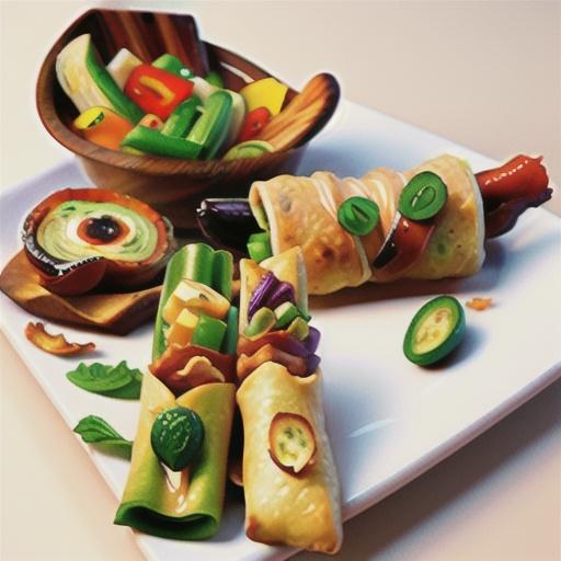 Crispy Tofu and Bacon Wraps