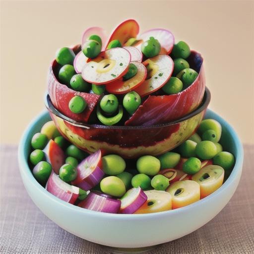 Radish Salad with Peas