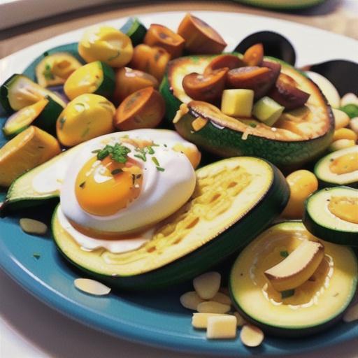 Scrambled Eggs with Zucchini