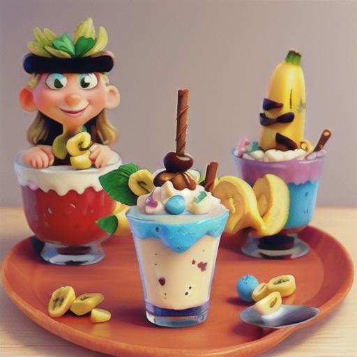 Banana-Berry Split Yogurt Cup