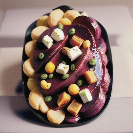 Caramelised beetroot tarte tartin