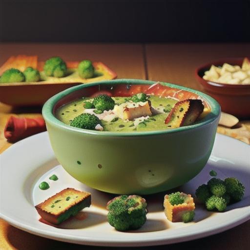 Broccoli Soup au Gratin