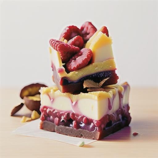 Raspberry coconut slice