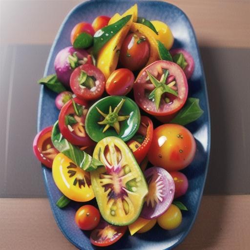 Beautiful Heirloom Tomato Salad