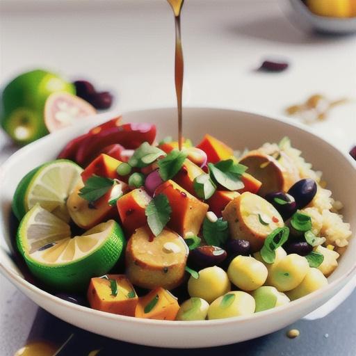 Southwest Quinoa Power Bowl with Honey-Lime Dressing