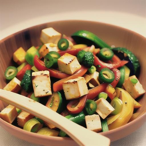Yellow Squash and Tofu Stir Fry