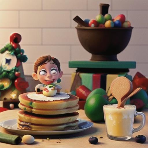 Eggcellent Eggnog Pancakes