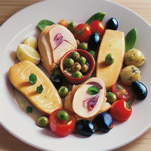 Chicken with cherry tomatoes, olives and capers