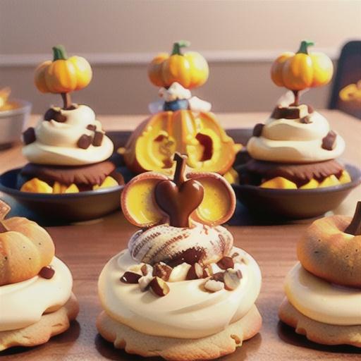 Pumpkin Cookies with Caramel Frosting