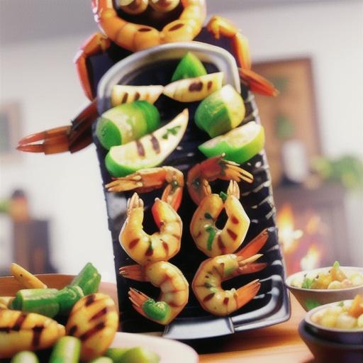 Spicy Grilled Shrimp Platter