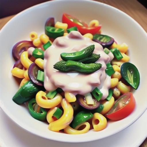 Light macaroni cheese primavera