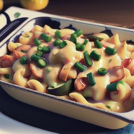 Mac and Cheese Casserole with Imitation Crab