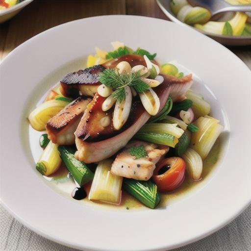 Turkey chops with braised fennel