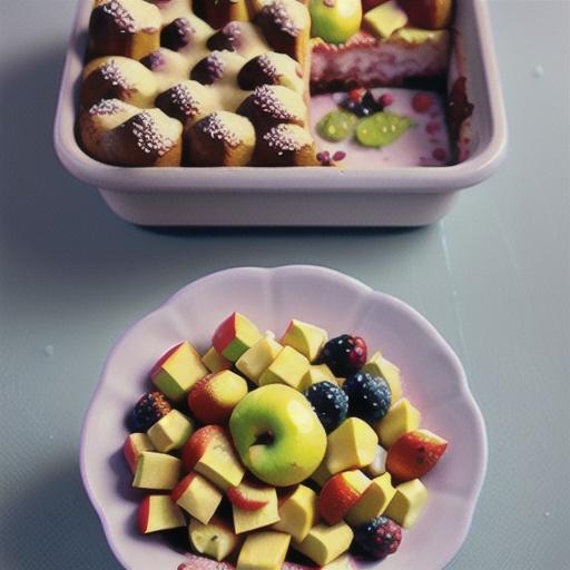 Frozen berry & apple crumble